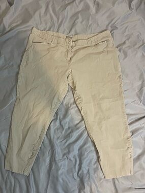 Womens Beige Pants - Classic Casual Trousers